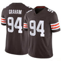 C.Browns #94 Mason Graham 2025 Draft F.U.S.E. Vapor Limited Stitched Football Jersey
