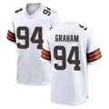 C.Browns #94 Mason Graham Player White Home Game Football Jersey