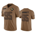 C.Browns #95 Myles Garrett 2023 Brown Salute To Service Limited Stitched Football Jersey
