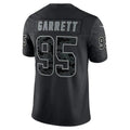 C.Browns #95 Myles Garrett Black RFLCTV Limited Player Stitched American Football Jersey
