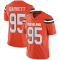 C.Browns #95 Myles Garrett Orange Alternate Stitched Vapor Untouchable Limited Football Jersey