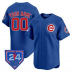 Chicago Cubs 2024 Spring Training Patch Vapor Premier Limited Custom Jersey – Royal Baseball Jersey
