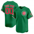 Chicago Cubs Mexico Vapor Premier Limited Custom Jersey V3 – Green Baseball Jersey