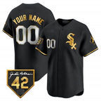 Chicago White Sox 2024 Jackie Robinson Patch Vapor Premier Limited Custom Jersey – All Stitched-Black Baseball Jersey