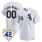 Chicago White Sox 2024 Jackie Robinson Patch Vapor Premier Limited Custom Jersey – White Baseball Jersey