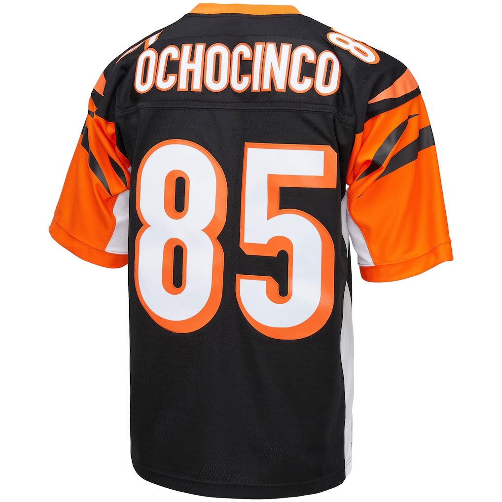 C.Bengals #85 Chad Ochocinco Mitchell & Ness Black Big & Tall Retired Player Replica Football Jersey