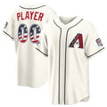 Custom Arizona Diamondbacks 2026 All-Star Edition Stars & Stripes Cream Stadium Pick-A-Player Baseball Jersey