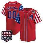 Custom Arizona Diamondbacks America 250 Edition Vapor Premier Limited Red Stitched Baseball Jersey