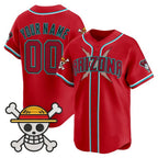 Custom Arizona Diamondbacks x One Piece Red Vapor Premier Limited Jersey - Stitched Baseball Jersey