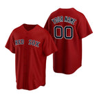 Custom Boston Red Sox Red Stitched Cool Baseball Jersey HELVY