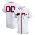 Custom Boston Red Sox White Home Elite Baseball Jersey HELVY