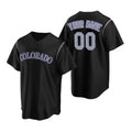 Custom Colorado Rockies Black Stitched Cool Baseball Jersey