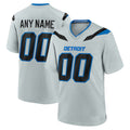 Custom D.Lions Silver 2026 Rivalries Collection Game Football Jersey