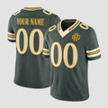 Custom GB.Packers Green Rivalries Jersey - All Stitched Football Jersey