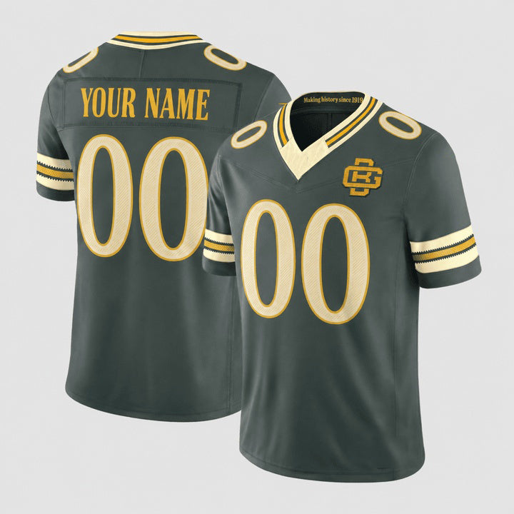 Custom GB.Packers Green Rivalries Jersey - All Stitched Football Jersey