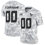Custom H.Texans Active Player 2024 F.U.S.E Arctic Camo Salute To Service Limited Stitched Jersey