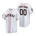 Custom Houston Astros ACTIVE PLAYER White 2022 World Series Home Stitched Baseball Jersey