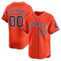 Custom Houston Astros Orange Alternate Limited Baseball Jersey