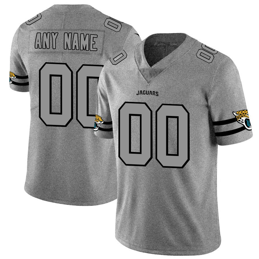 Custom J.Jaguars 2019 Gray Gridiron Gray Vapor Untouchable Limited Jersey