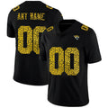 Custom J.Jaguars Black Leopard Print Fashion Vapor Limited Jersey
