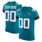 Custom J.Jaguars Teal Vapor F.U.S.E. Elite Jersey