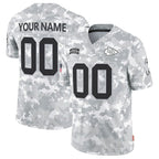 Custom KC.Chiefs Active Player 2024 F.U.S.E Arctic Camo Salute To Service Limited Stitched Jersey