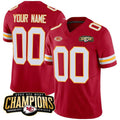 Custom KC.Chiefs Active Player Red 2023 F.U.S.E. AFC West Champions With NKH Patch Vapor Untouchable Limited Stitched Jersey