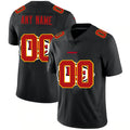 Custom KC.Chiefs Black Team Logo Dual Overlap Limited Jersey