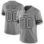 Custom LA.Chargers 2019 Gray Gridiron Gray Vapor Untouchable Limited Jersey