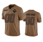 Custom LA.Chargers Active Player 2023 Brown Salute To Service Limited Stitched Jersey