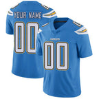 Custom LA.Chargers Alternate Electric Blue Vapor Untouchable Limited Jersey