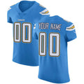 Custom LA.Chargers Electric Blue Vapor Untouchable Elite Stitched Jersey