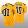 Custom LA.Chargers Gold Inverted Legend Jersey