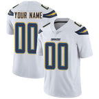 Custom LA.Chargers Road White Vapor Untouchable Limited Jersey