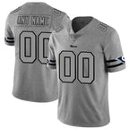 Custom LA.Rams 2019 Gray Gridiron Gray Vapor Untouchable Limited Jersey
