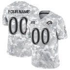 Custom LA.Rams Active Player 2024 F.U.S.E Arctic Camo Salute To Service Limited Stitched Jersey