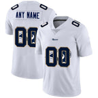 Custom LA.Rams White Team Big Logo Vapor Untouchable Limited Jersey