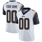 Custom LA.Rams White Vapor Untouchable Player Limited Jersey