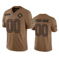 Custom LV.Raiders Active Player 2023 Brown Salute To Service Limited Stitched Jersey