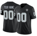 Custom LV.Raiders Active Player Black 2024 F.U.S.E 65th Anniversary Patch Vapor Stitched Jersey