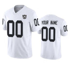 Custom LV.Raiders Active Player White 2024 F.U.S.E 65th Anniversary Patch Vapor Stitched Jersey
