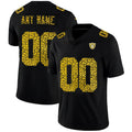 Custom LV.Raiders Black Leopard Print Fashion Vapor Limited Jersey