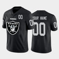 Custom LV.Raiders Black Team Big Logo Number Vapor Untouchable Limited Jersey
