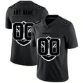 Custom LV.Raiders Black Team Logo Dual Overlap Limited Jersey