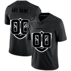 Custom LV.Raiders Black Team Logo Dual Overlap Limited Jersey