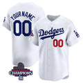 Custom Los Angeles Dodgers ACTIVE PLAYER White 2024 World Series Champions Home Limited Stitched Baseball Jersey HELVY