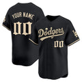 Custom Los Angeles Dodgers Black 'Halloween Mummy Edition' Premier Limited - Stitched Baseball Jersey