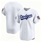 Custom Los Angeles Dodgers White USA 250 Limited Stitched Jersey