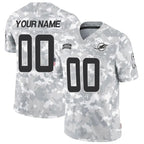 Custom M.Dolphins Active Player 2024 F.U.S.E Arctic Camo Salute To Service Limited Stitched Jersey