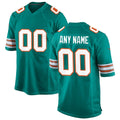 Custom M.Dolphins Aqua Alternate Game Jersey